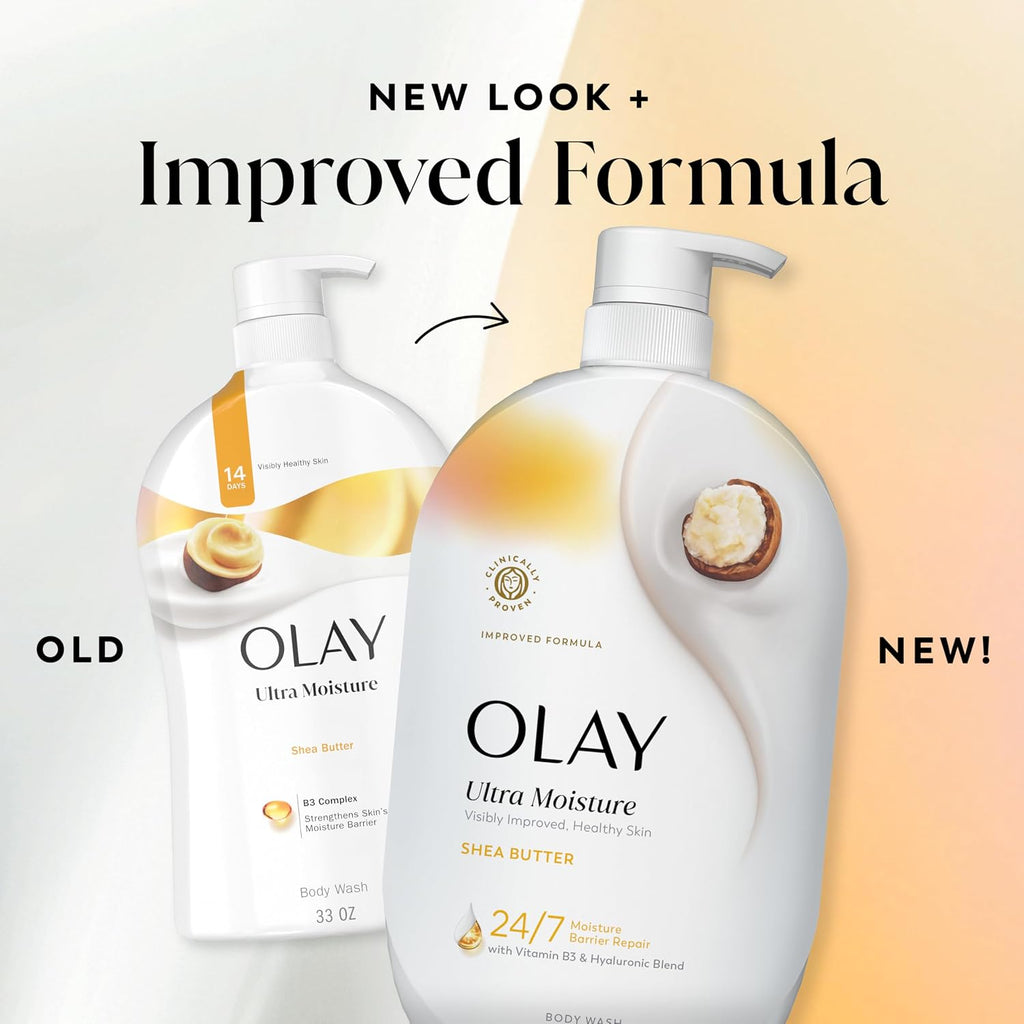 Women's Body Wash – Deeply Moisturizing. Shea Butter Scent. Volume: 35 fl oz (approx. 1.03 L).