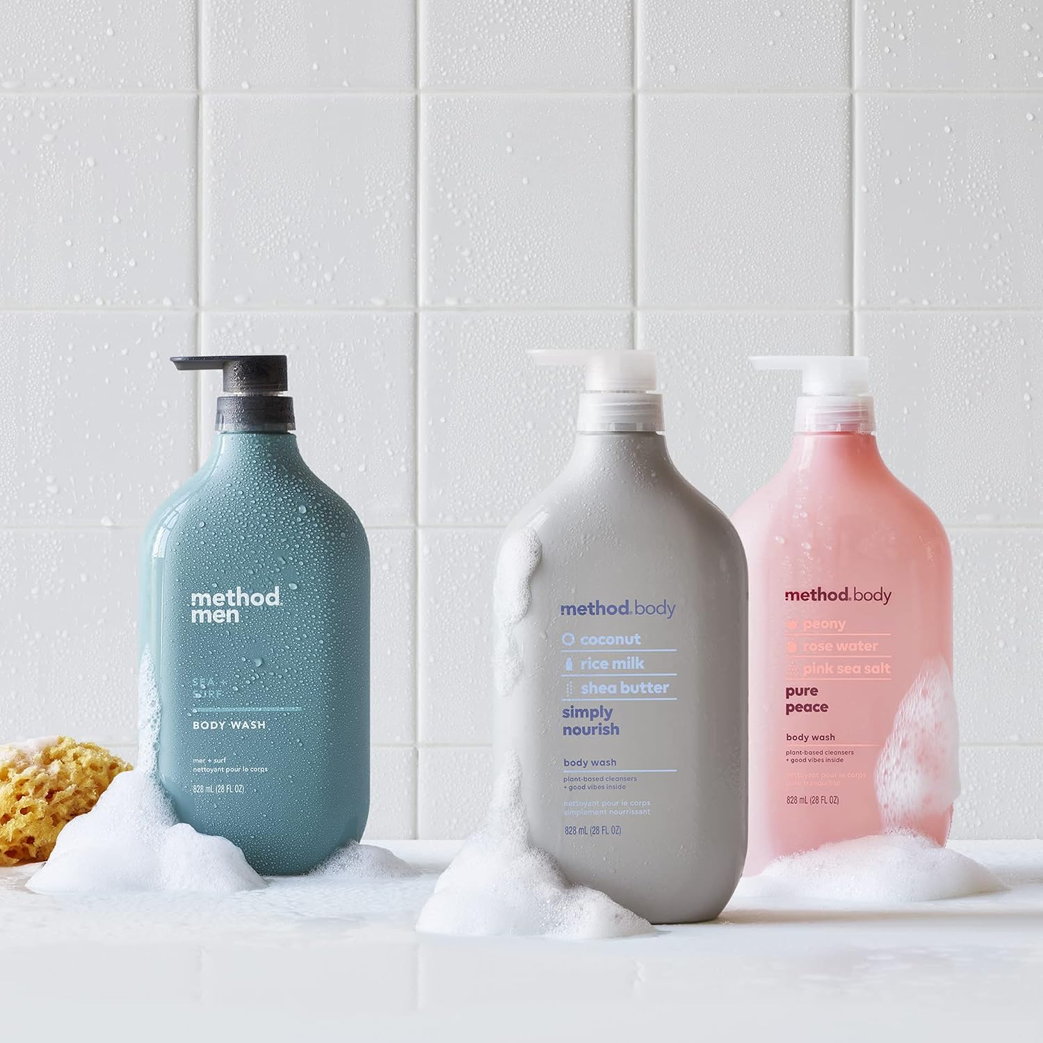 Men's body wash. Ocean and wave scent. 28 oz.