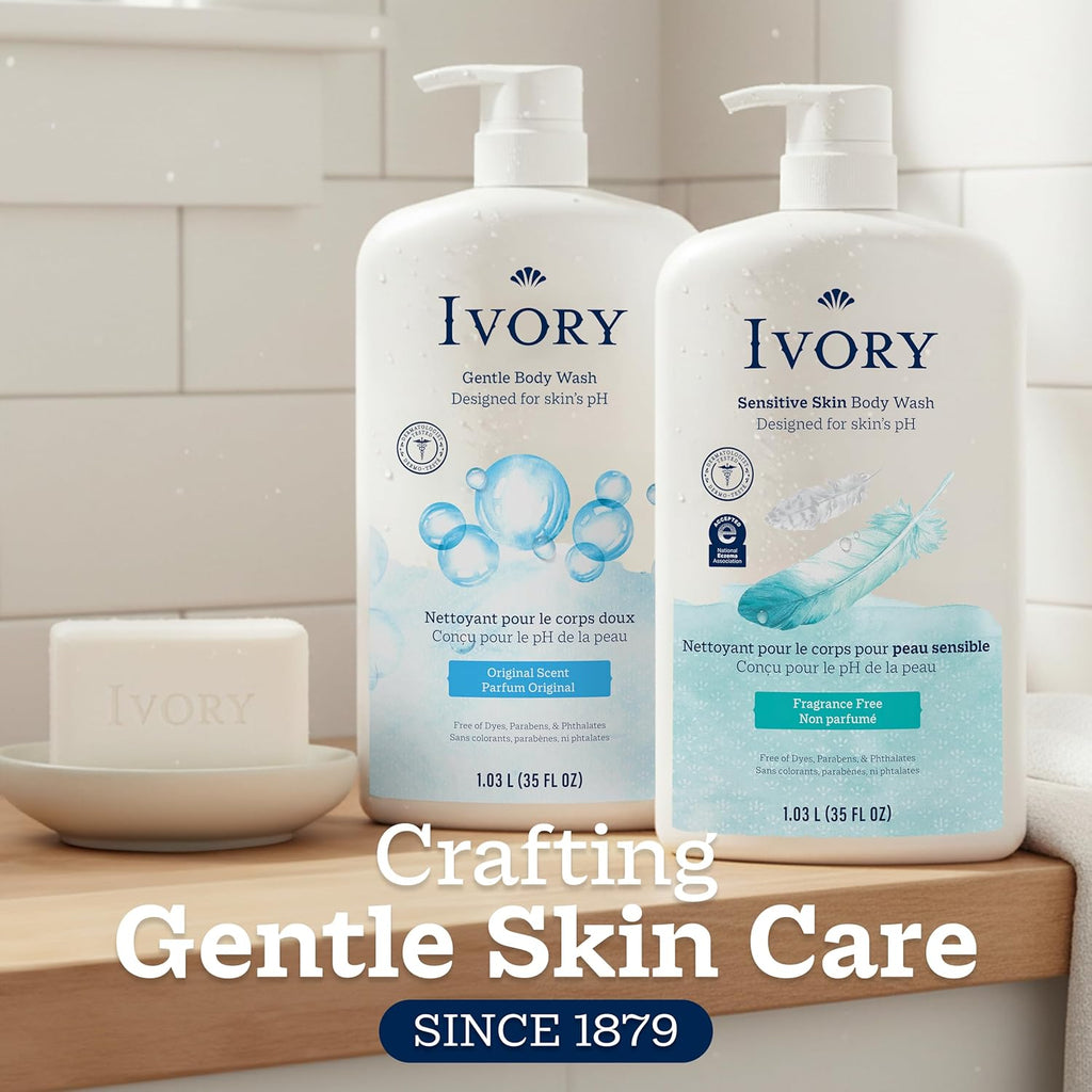 Body wash. Gentle formula. Lavender scent. 35 oz.