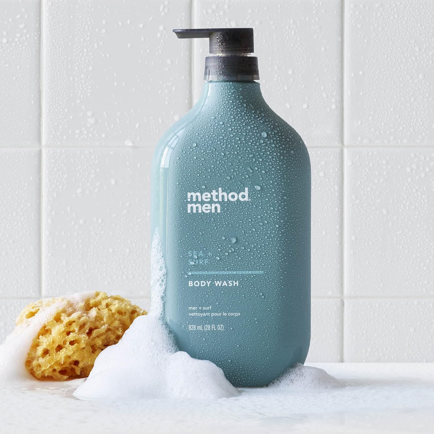 Men's body wash. Ocean and wave scent. 28 oz.