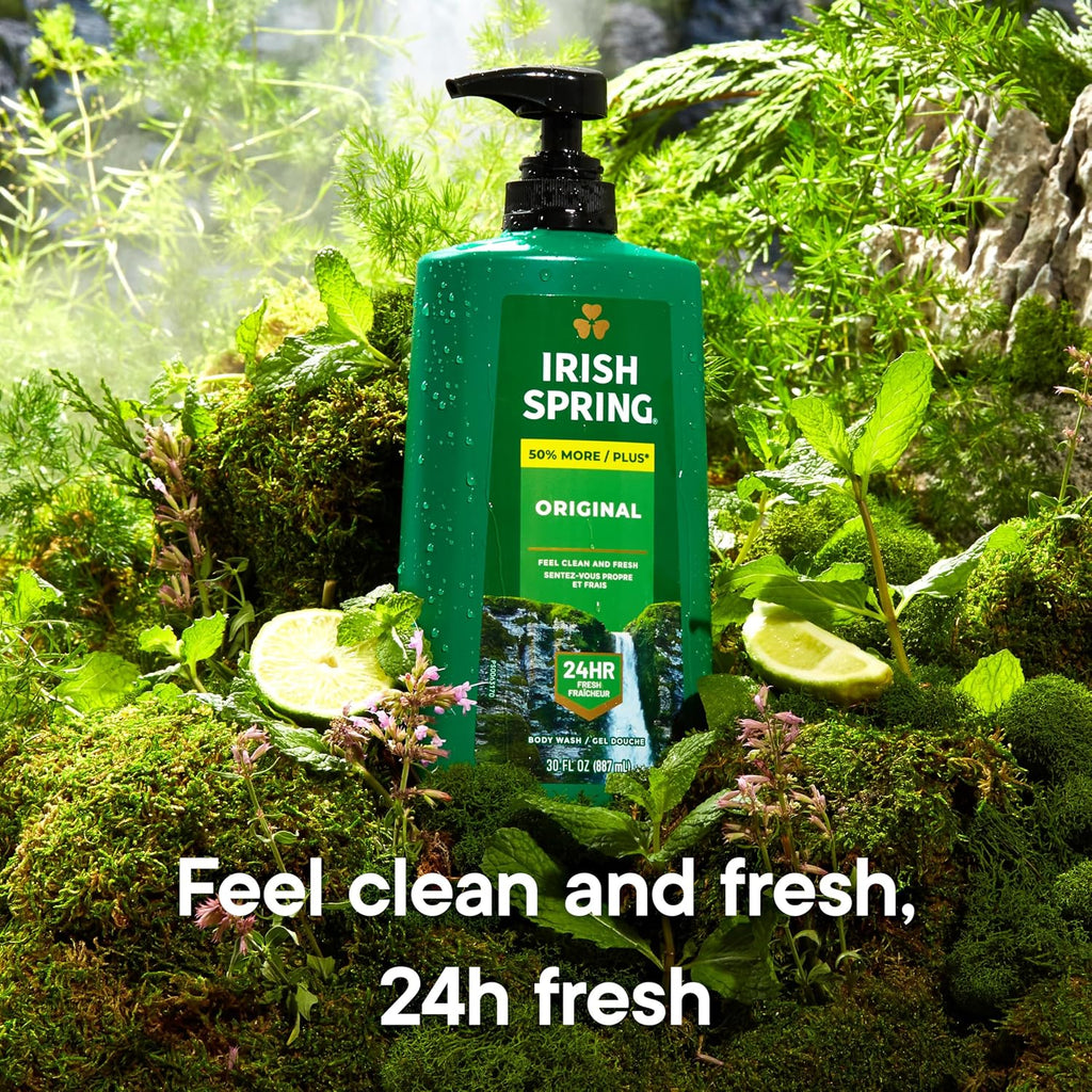 Classic moisturizing body wash for men. Cool, refreshing scent. 30 fl. oz. pump bottle.