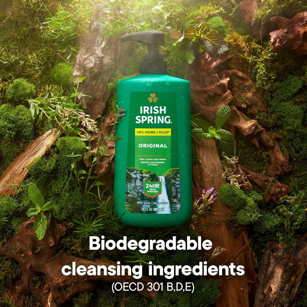 Classic moisturizing body wash for men. Cool, refreshing scent. 30 fl. oz. pump bottle.